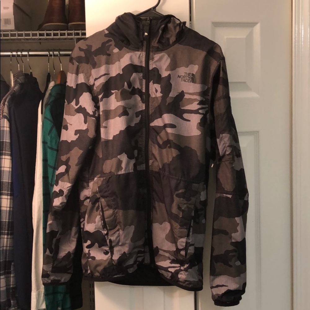 The North Face rain jacket (camo)